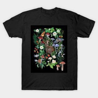 Rabbit Strawberry Garden T-Shirt